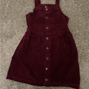 Cat & Jack Maroon Corduroy Dress‎